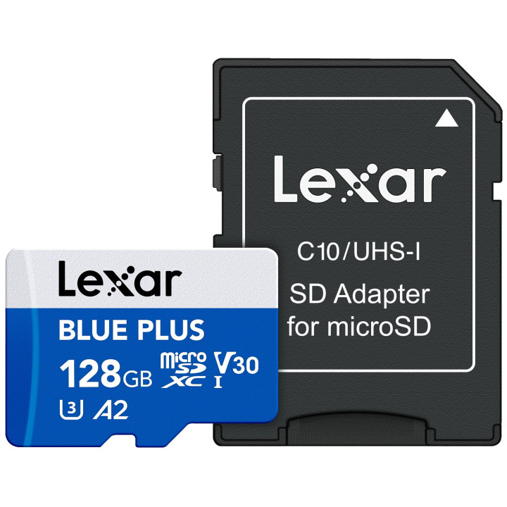 Lexar BLUE PLUS 128 Go — carte microSDXC