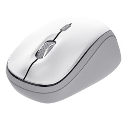 Trust Yvi+ — Souris sans fil récepteur USB/Bluetooth, blanche