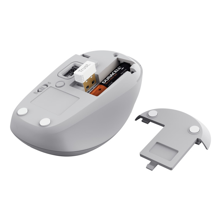 Trust Yvi+ souris Universel Ambidextre RF sans fil + Bluetooth Optique 1600 DPI — vue 4