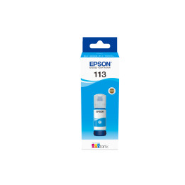 Epson 113 EcoTank Pigment Cyan ink bottle — vue 1