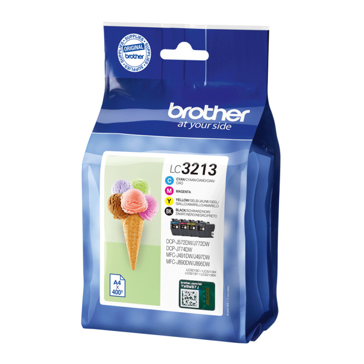 Brother LC3213VAL - Cartouches d'encre originales - noir, cyan, magenta, jaune — vue 2