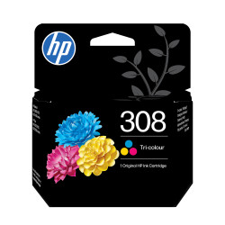 HP 308 — Cartouche d'encre trois couleurs (cyan, magenta, jaune)