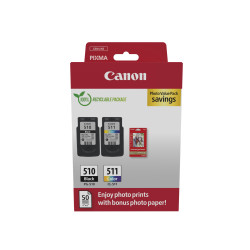 Canon 2970B017 — Pack de 2 cartouches d'encre (1 noire + 1 trois couleurs)