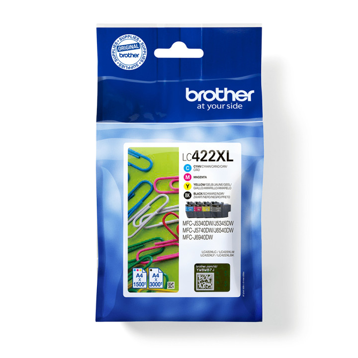 Brother LC422XLVAL - Pack de cartouches d'encre originales pour imprimantes — vue 3