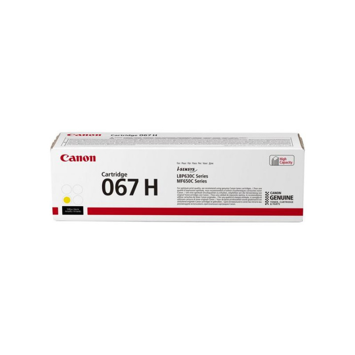 Canon 067H Cartouche de toner 1 pièce(s) Original Jaune — vue 1