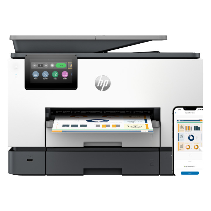 HP OfficeJet Pro 9130b Sans fil All-in-One Couleur Imprimante, Impression recto-verso copieur, scanner — vue 1