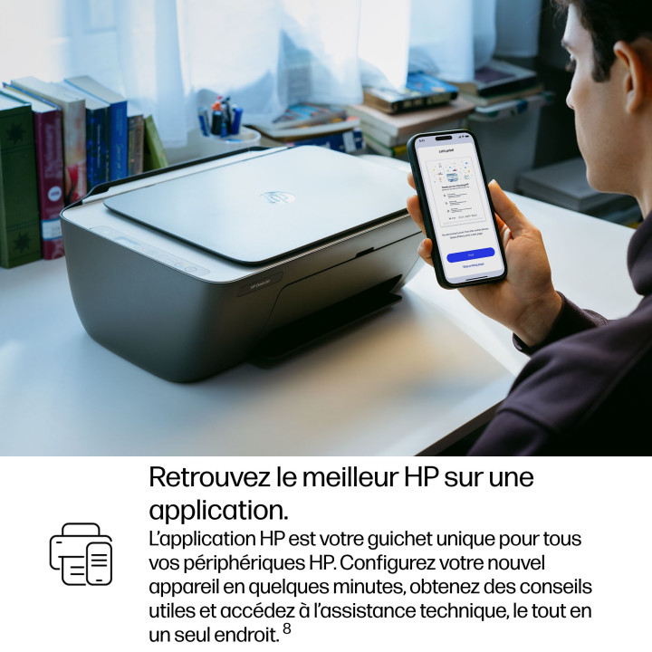 HP DeskJet 2910 Sans fil All-in-One Couleur Imprimante, Instant Ink — vue 3