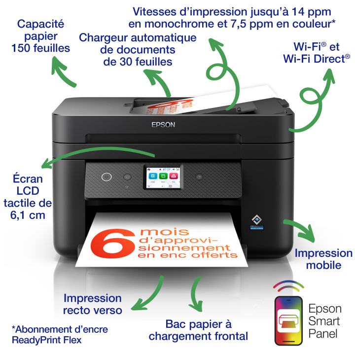 Epson WorkForce WF-2960DWF — vue 5