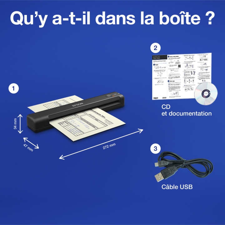 Epson WorkForce ES-50 — vue 3
