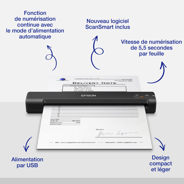 Epson WorkForce ES-50 — vue 4