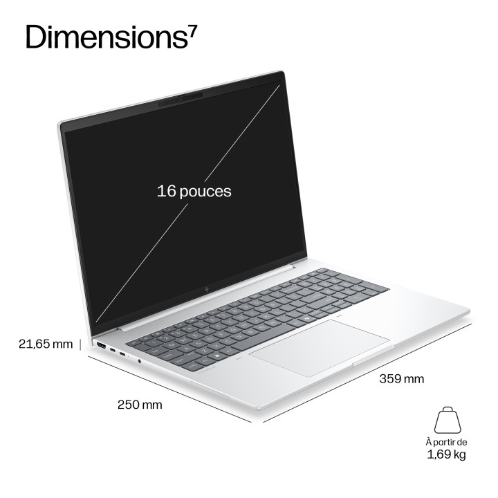 HP E24E3ET laptop Copilot+ PC 325 Ordinateur portable 40,6 cm (16") WUXGA 16 Go DDR5-SDRAM 512 Go SSD Wi-Fi 7  — vue 5