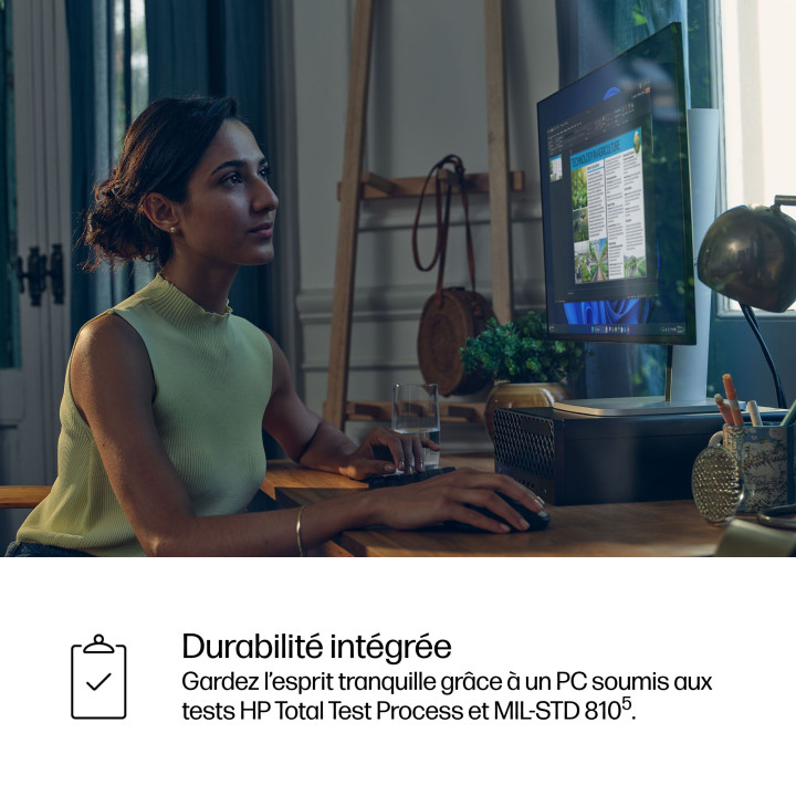 HP ProDesk 4 SFF G1i Desktop AI PC Intel Core Ultra 5 225 24 Go DDR5-SDRAM 512 Go SSD Windows 11 Pro Noir — vue 4