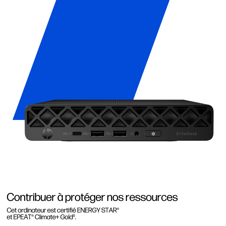 HP EliteDesk 8 Mini G1i AI Wolf Pro Security Edition Intel Core Ultra 7 265T 16 Go DDR5-SDRAM 512 Go SSD Windo — vue 3