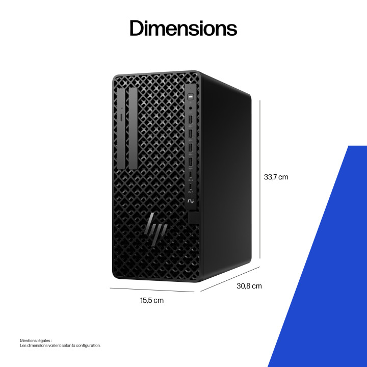 HP Z1 Tower G1i Intel Core Ultra 7 265 16 Go DDR5-SDRAM 512 Go SSD NVIDIA RTX A400 Windows 11 Pro Station de t — vue 5