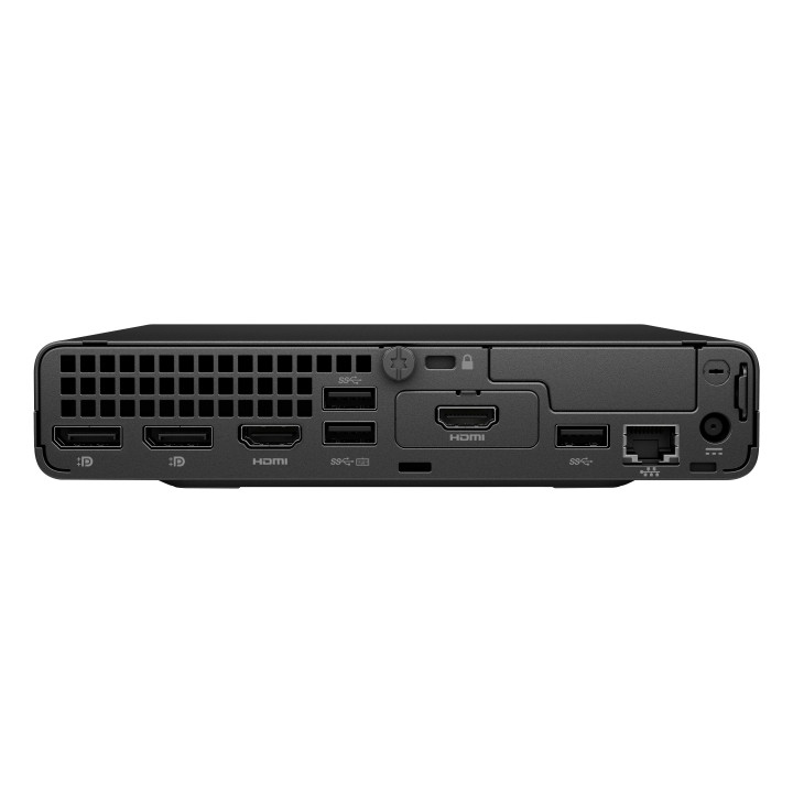 HP Pro Mini 400 G9 Intel® Core™ i7 i7-14700T 8 Go DDR4-SDRAM 256 Go SSD Windows 11 Pro Mini PC Noir — vue 4