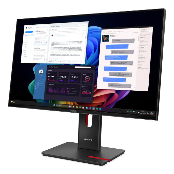 Lenovo ThinkVision T27UD-40 Moniteur — vue 3