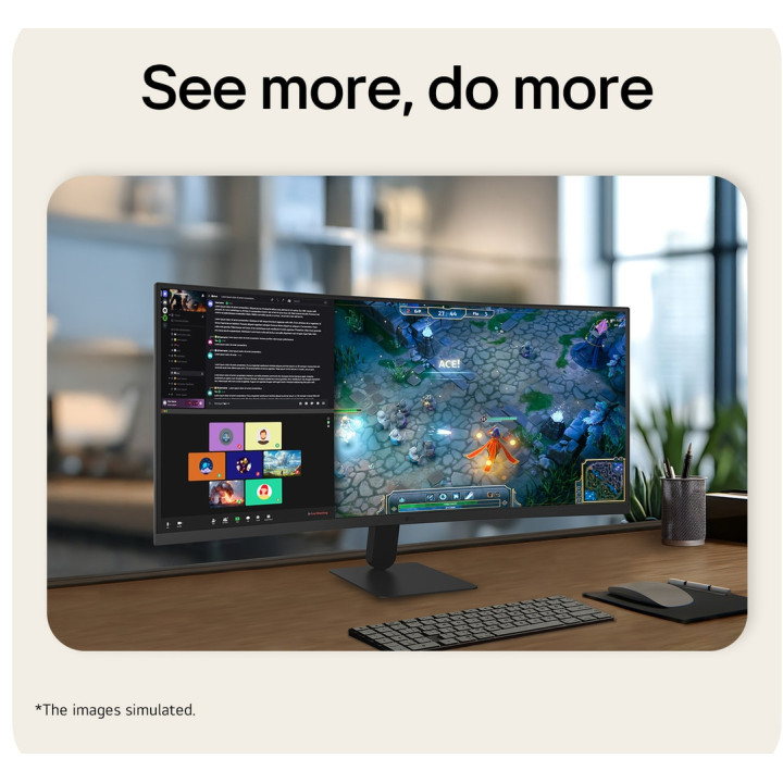 LG 34U601B-B écran plat de PC 86,4 cm (34") 3440 x 1440 pixels Dual WQHD LCD Noir — vue 4