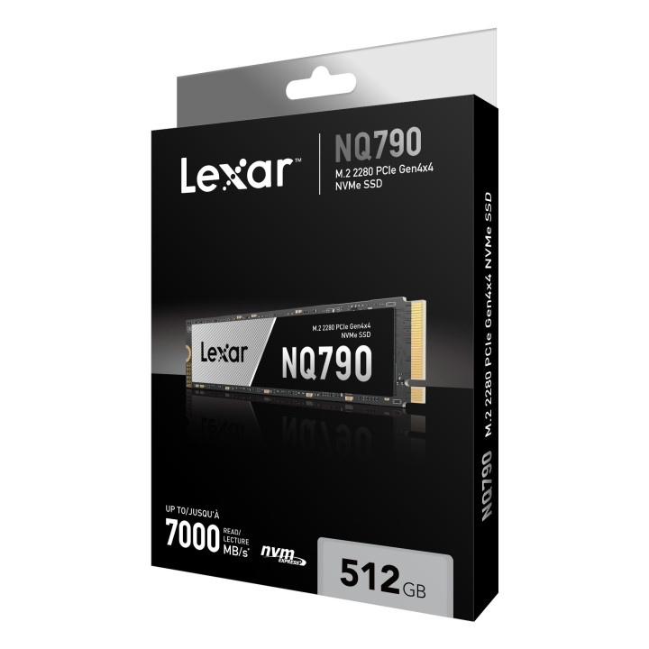Lexar NQ790 512 Go — SSD NVMe M.2 2280 PCIe 4.0