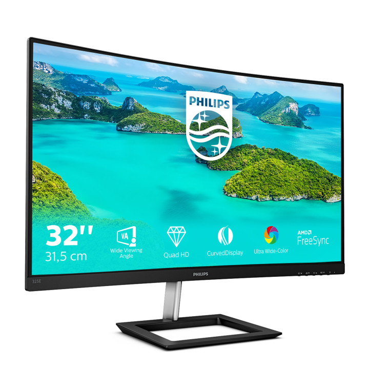 Philips E Line 325E1C/00 écran plat de PC 80 cm (31.5") 2560 x 1440 pixels Quad HD LCD Noir — vue 3