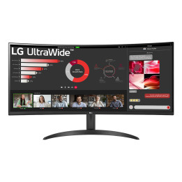 LG 34WR50QK-B écran plat de PC 86,4 cm (34") 3440 x 1440 pixels Wide Quad HD Noir — vue 1