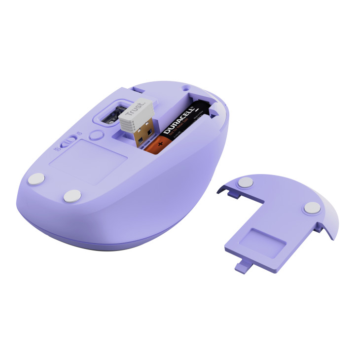 Trust Yvi+ souris Universel Ambidextre RF sans fil + Bluetooth Optique 1600 DPI — vue 4