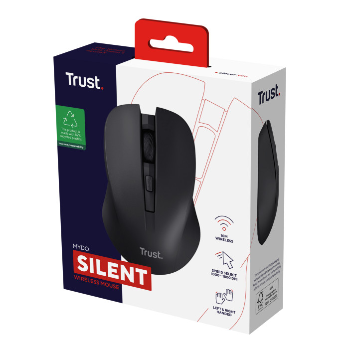 Trust Mydo souris Bureau Ambidextre RF sans fil Optique 1800 DPI — vue 5
