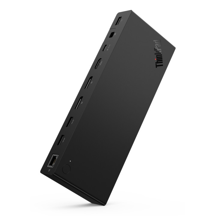 Lenovo ThinkPad USB4 Dock 5000 (with 135W Adapter) Avec fil Noir — vue 2