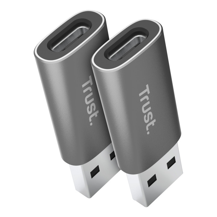 Trust Calyx USB Type-C USB Type-A Gris — vue 2