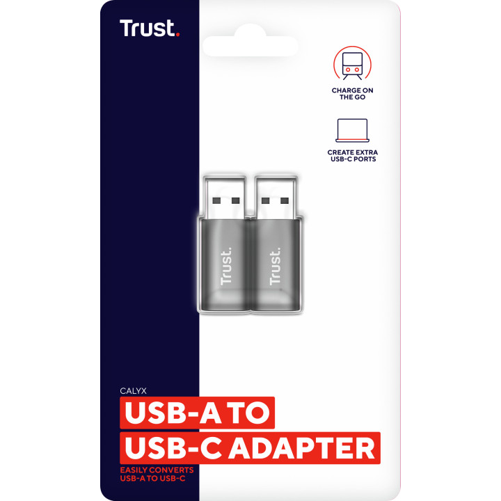 Trust Calyx USB Type-C USB Type-A Gris — vue 5