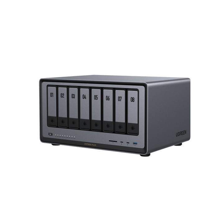 Ugreen 35127B serveur de stockage NAS Bureau Intel® Core™ i5 i5-1235U 8 Go DDR5 0 To UGOS Pro Gris — vue 1