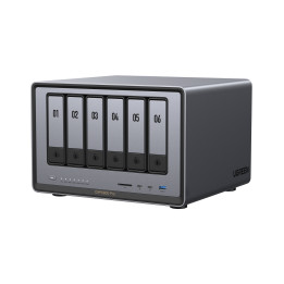 Ugreen DXP6800 Pro NAS Bureau Intel® Core™ i5 8 Go DDR5 Gris, Noir — vue 1