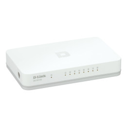 D-Link GO-SW-8G/E commutateur réseau Non-géré Gigabit Ethernet (10/100/1000) Blanc — vue 1