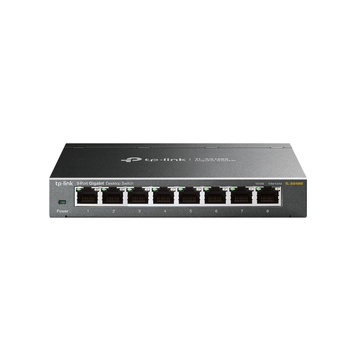 TP-Link Omada TL-SG108S commutateur réseau Non-géré Gigabit Ethernet (10/100/1000) Noir — vue 2