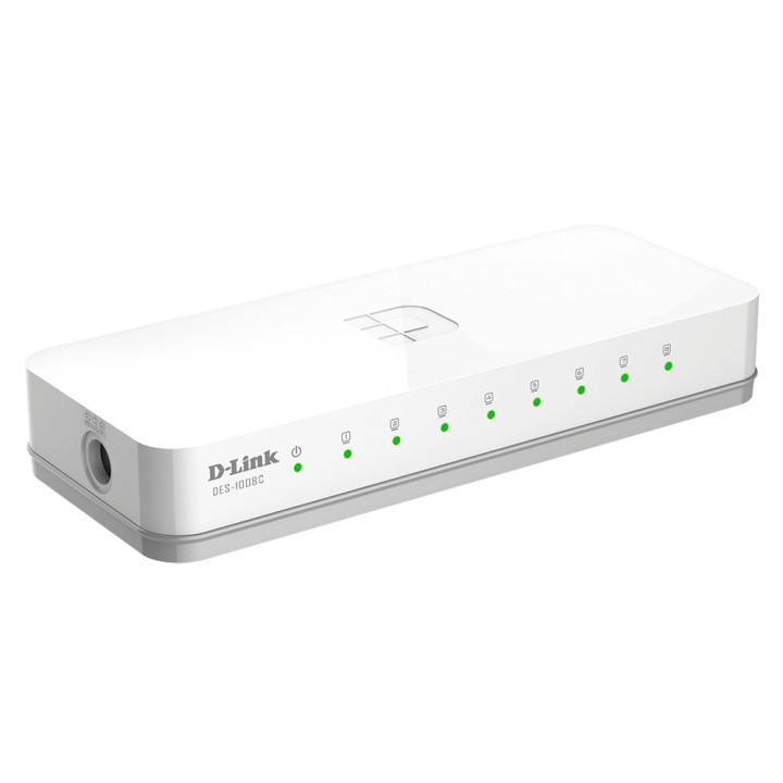 D-Link 0 Non-géré Fast Ethernet (10/100) Bureau Blanc — vue 2