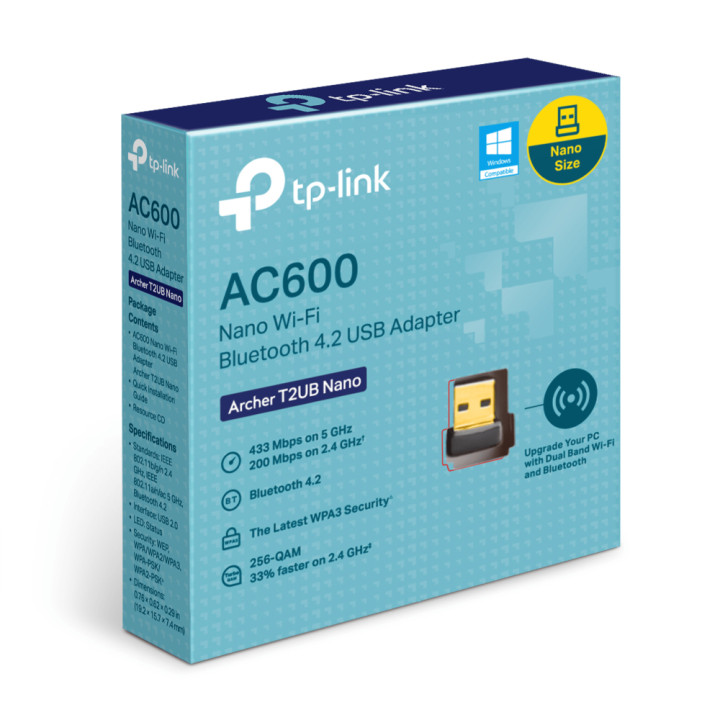TP-Link Archer T2UB Nano WLAN / Bluetooth 433 Mbit/s — vue 2