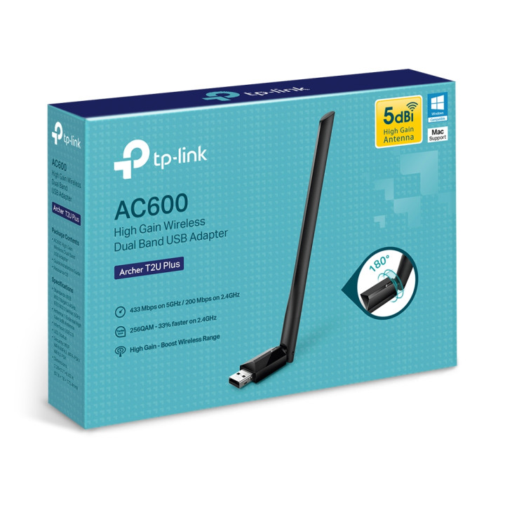 TP-Link Archer T2U Plus Interne WLAN 600 Mbit/s — vue 4