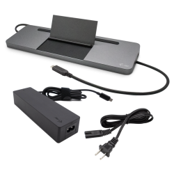 i-tec C31FLATPRO100 — Dock USB-C HDMI, DisplayPort et VGA, chargeur 100 W