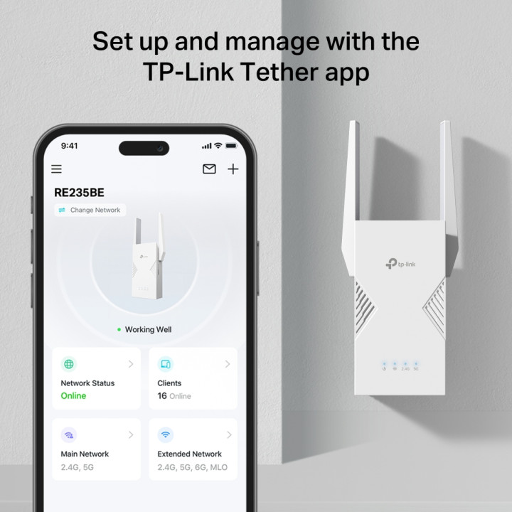 TP-Link BE3600 Émetteur et récepteur réseau Blanc 2500 Mbit/s — vue 5