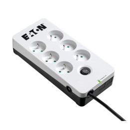 Eaton PB6F protection surtension Noir, Blanc 6 sortie(s) CA 220 - 250 V 1,5 m — vue 1