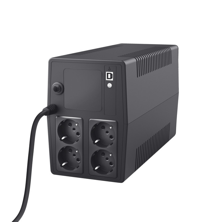 Trust Paxxon alimentation d'énergie non interruptible 1 kVA 600 W 4 sortie(s) CA — vue 2