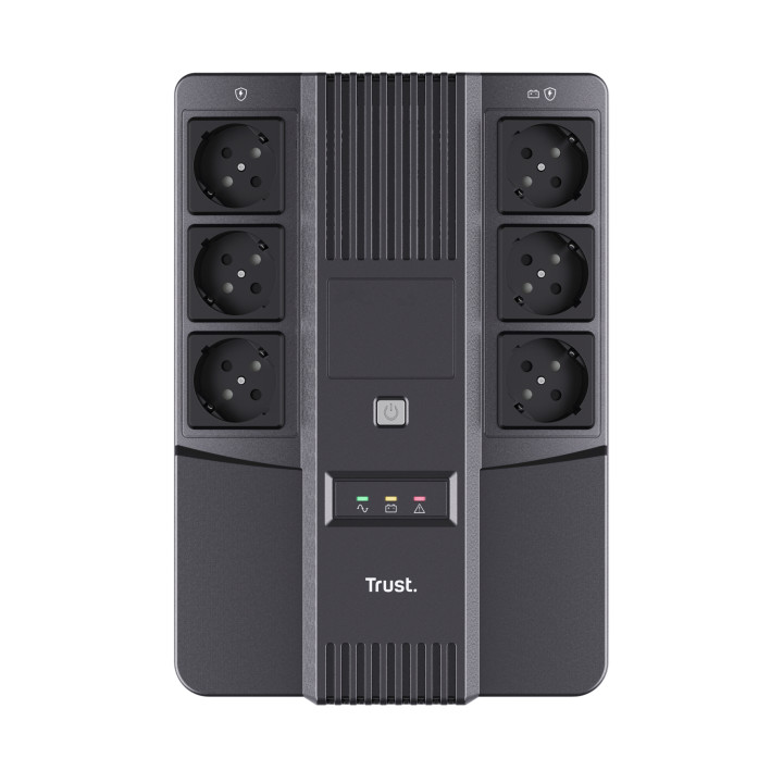 Trust Maxxon alimentation d'énergie non interruptible 0,8 kVA 6 sortie(s) CA — vue 2