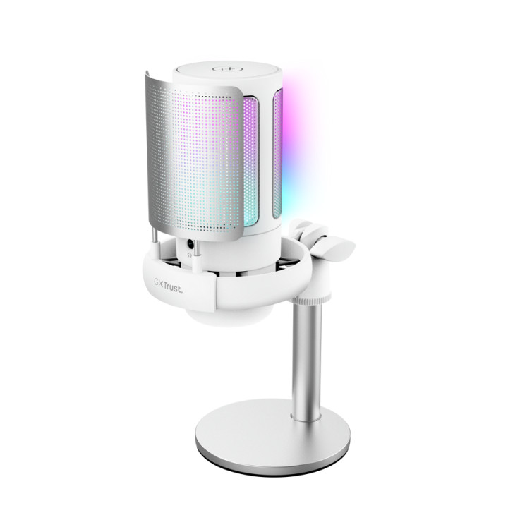 Trust GXT 238W Auron Gris, Blanc Microphone pour podcast — vue 2