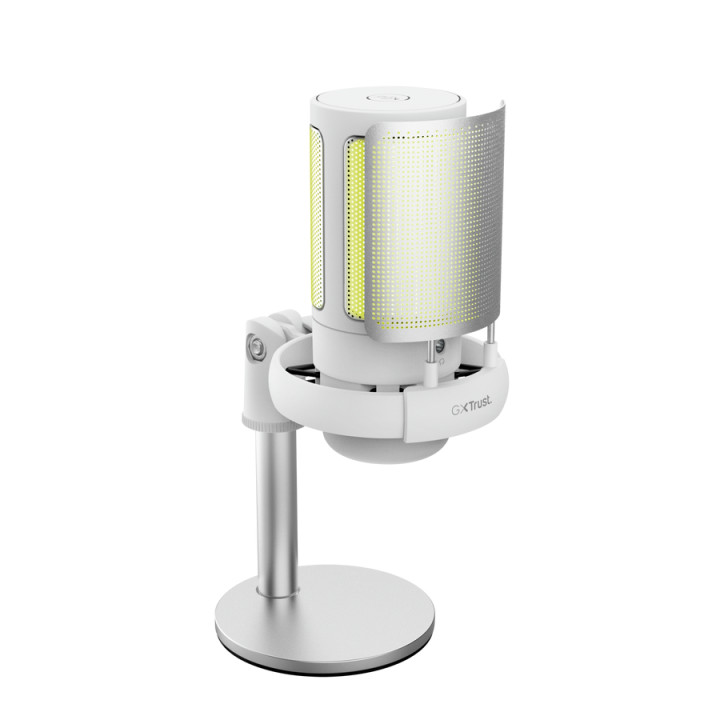 Trust GXT 238W Auron Gris, Blanc Microphone pour podcast — vue 5