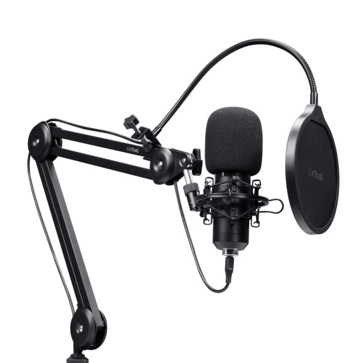 Trust GXT 270 Emita II+ Noir Microphone pour podcast — vue 2