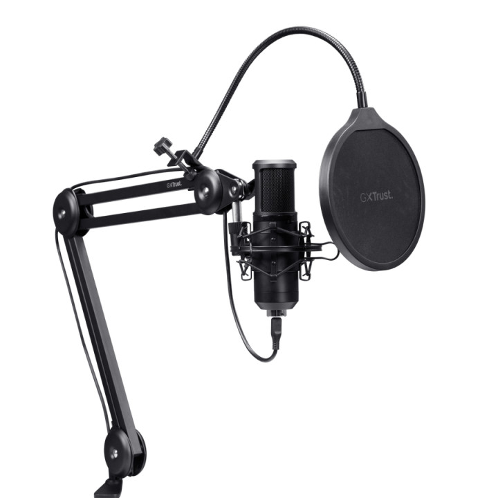 Trust GXT 270 Emita II+ Noir Microphone pour podcast — vue 3