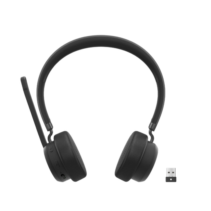 Lenovo Wireless VoIP Headset Casque Sans fil Arceau Bureau/Centre d'appels Bluetooth Noir — vue 4