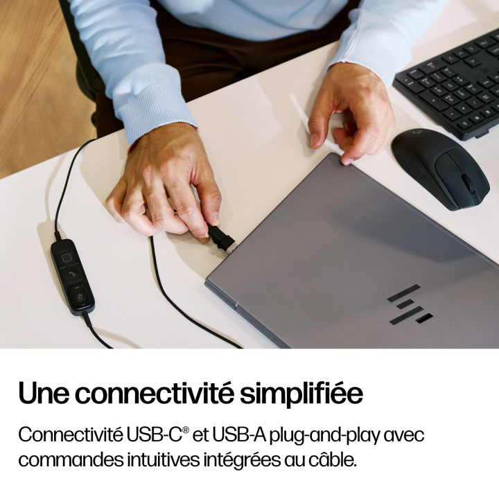 HP Poly Micro-casque filaire USB binaural Mission 425 — vue 4