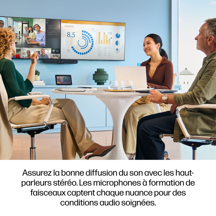 HP Poly Barre vidéo USB Poly Studio V12 sans module d’alimentation — vue 4