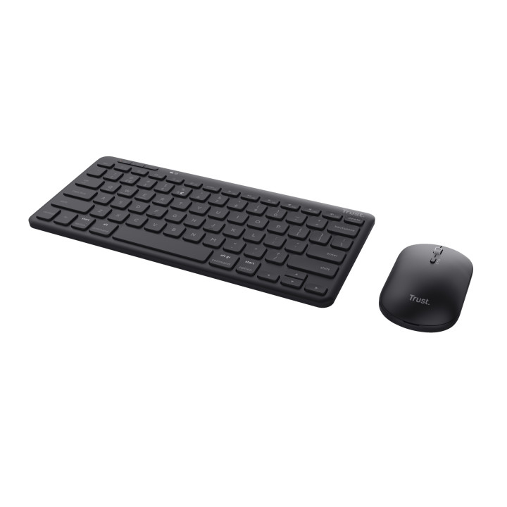 Trust Lyra clavier Souris incluse Bureau RF sans fil + Bluetooth AZERTY Français Noir — vue 2