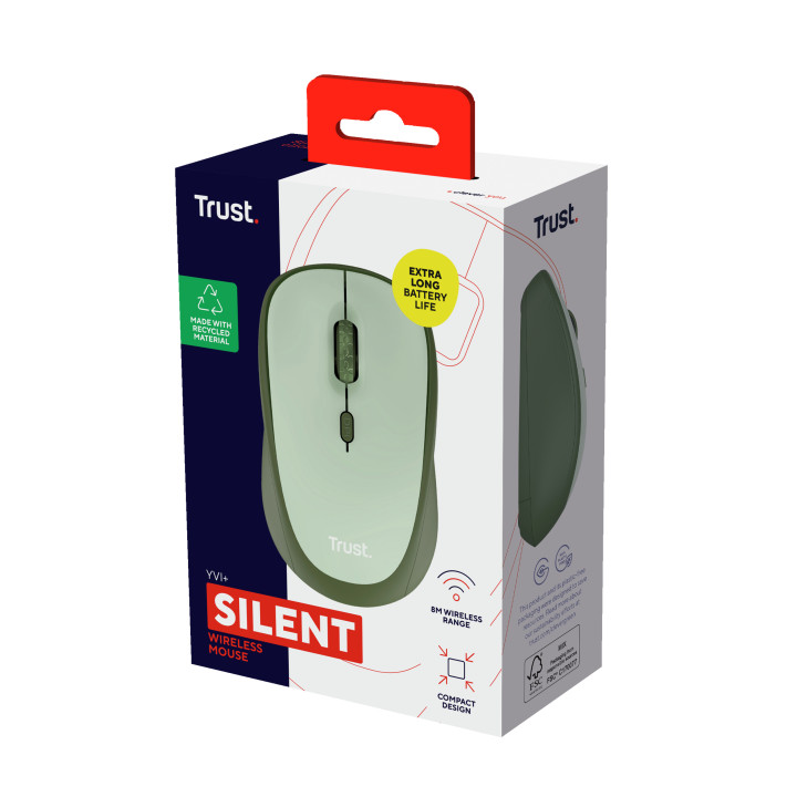 Trust Yvi+ souris Bureau Droitier RF sans fil Optique 1600 DPI — vue 5